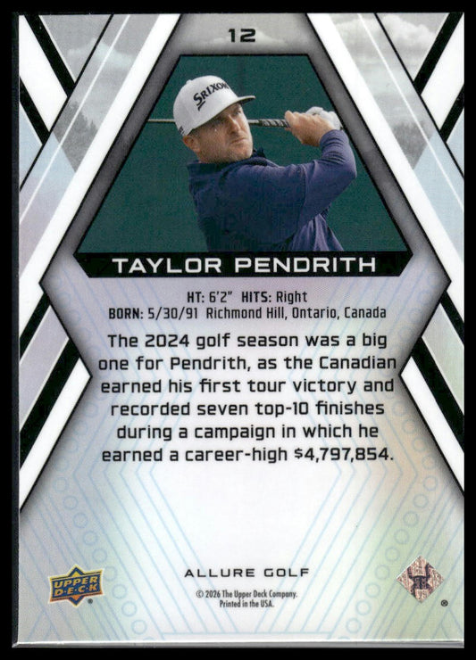 2026 Upper Deck Allure #12 Taylor Pendrith