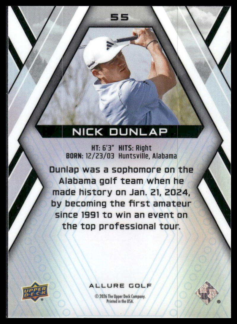 2026 Upper Deck Allure #55 Nick Dunlap