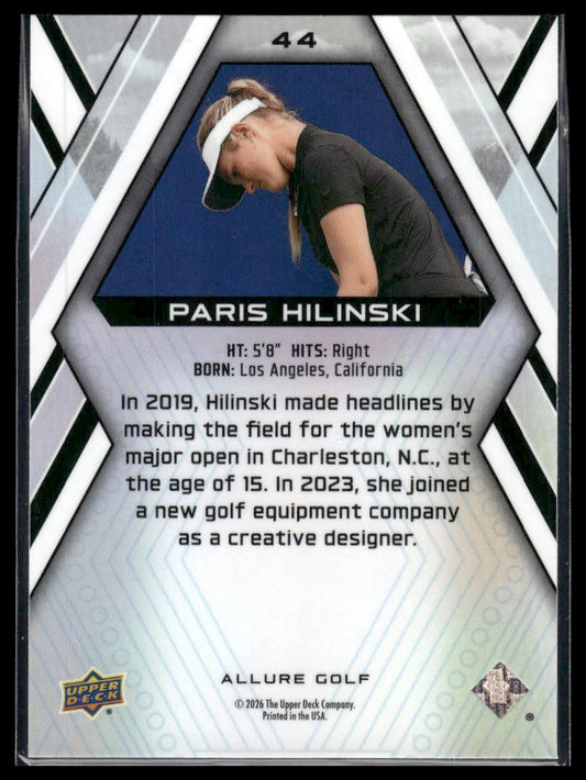 2026 Upper Deck Allure #44 Paris Hilinski