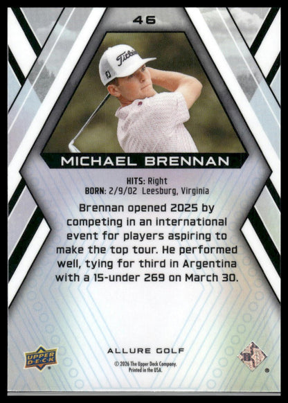 2026 Upper Deck Allure #46 Michael Brennan