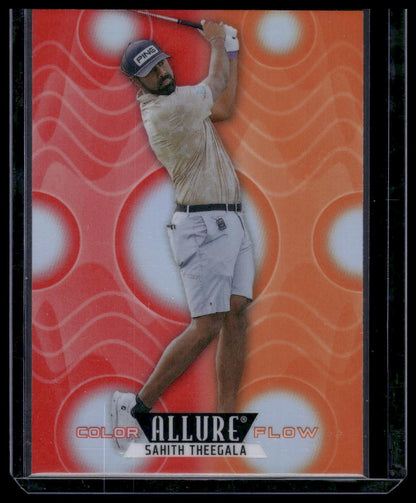 2026 Upper Deck Allure #CF-11 Sahith Theegala Color Flow Red-Orange