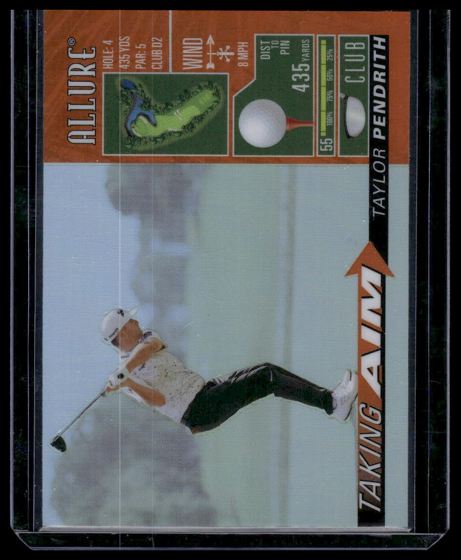 2026 Upper Deck Allure #TA-11 Taylor Pendrith Taking Aim Orange