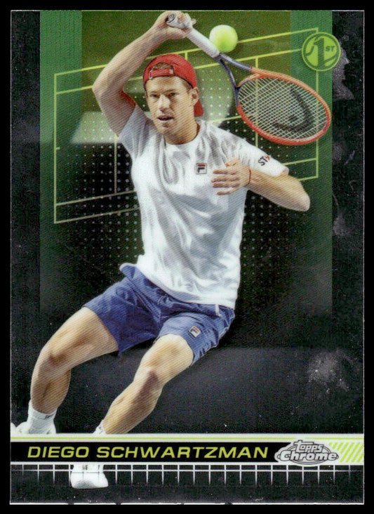 2024 Topps Chrome #124 Diego Schwartzman Blue Refractor #/250