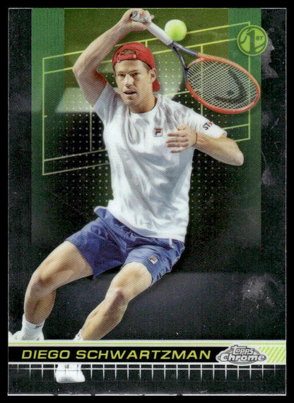 2024 Topps Chrome #124 Diego Schwartzman Blue Refractor #/250