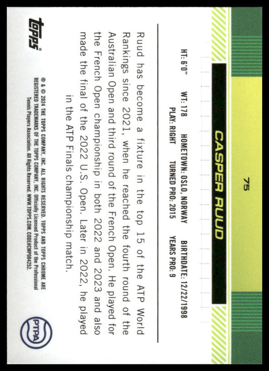2024 Topps Chrome #75 Casper Ruud