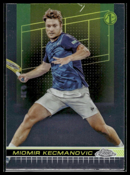 2024 Topps Chrome #114 Miomir Kecmanovic Purple/Green Refractor #/150