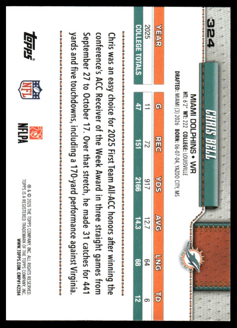 2026 Topps Flagship #324 Chris Bell