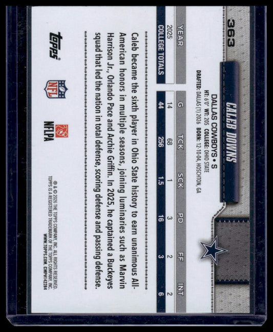 2026 Topps Football #363 Caleb Downs