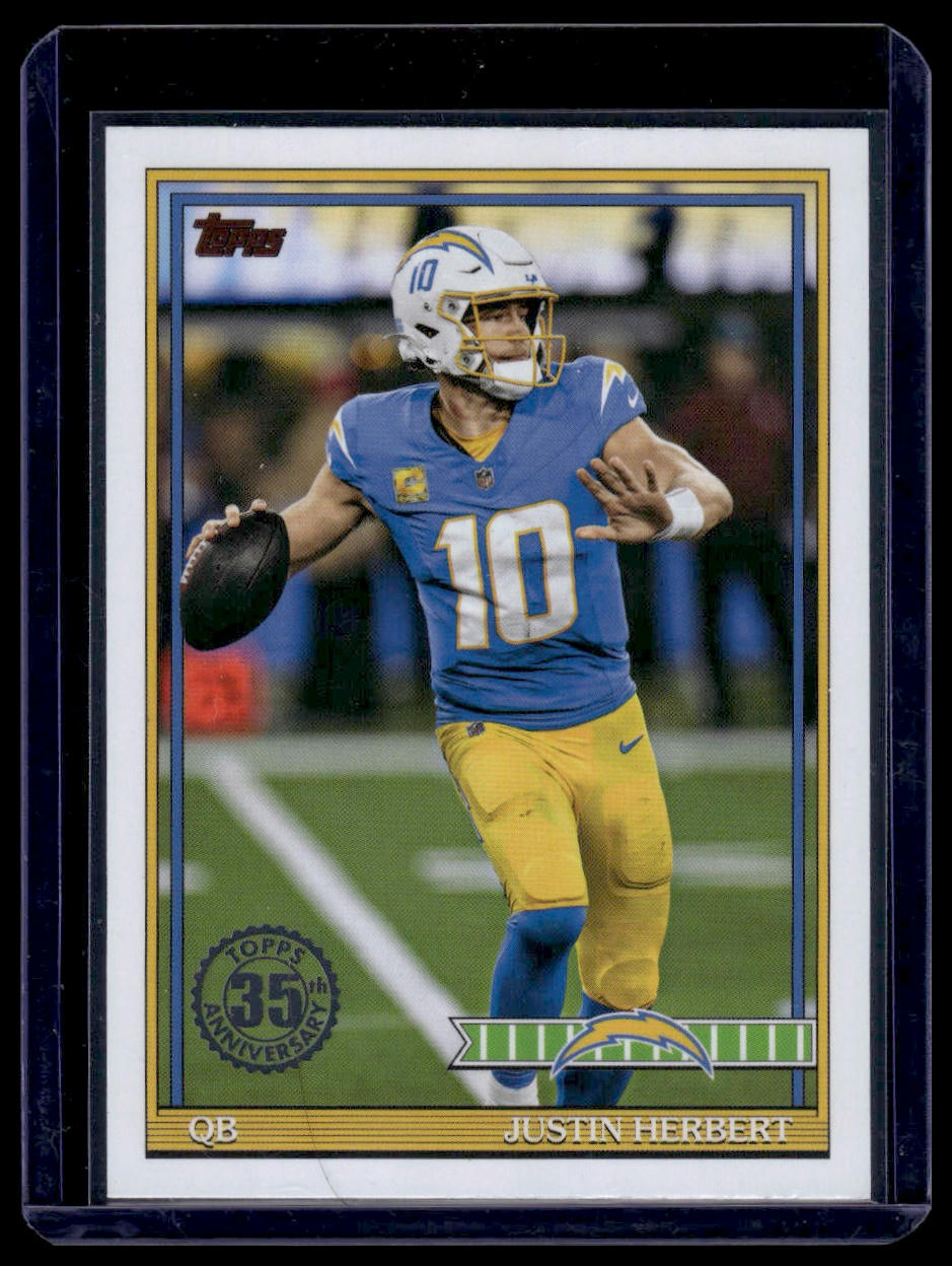 2026 Topps Flagship #91TF-16 Justin Herbert 1991 Topps Football