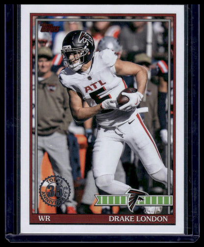 2026 Topps Flagship #91TF-5 Drake London 1991 Topps Football