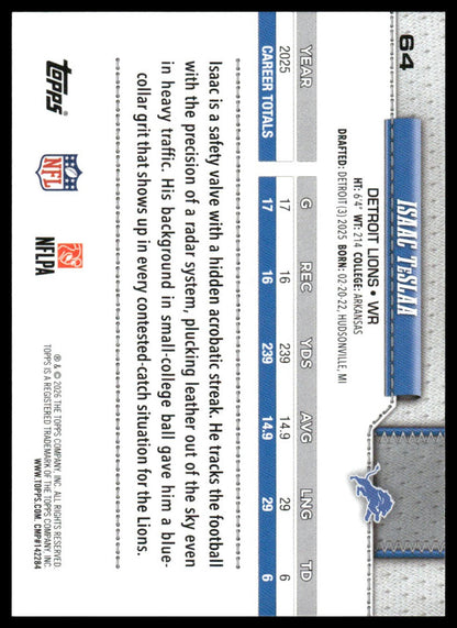2026 Topps Flagship #64 Isaac TeSlaa