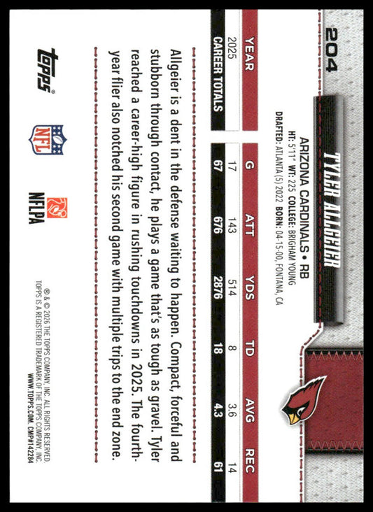 2026 Topps Flagship #204 Tyler Allgeier