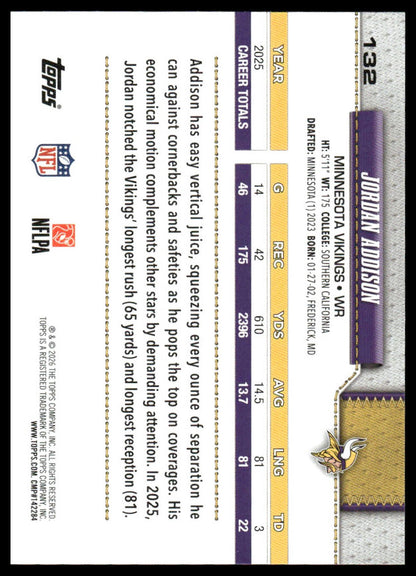 2026 Topps Flagship #132 Jordan Addison