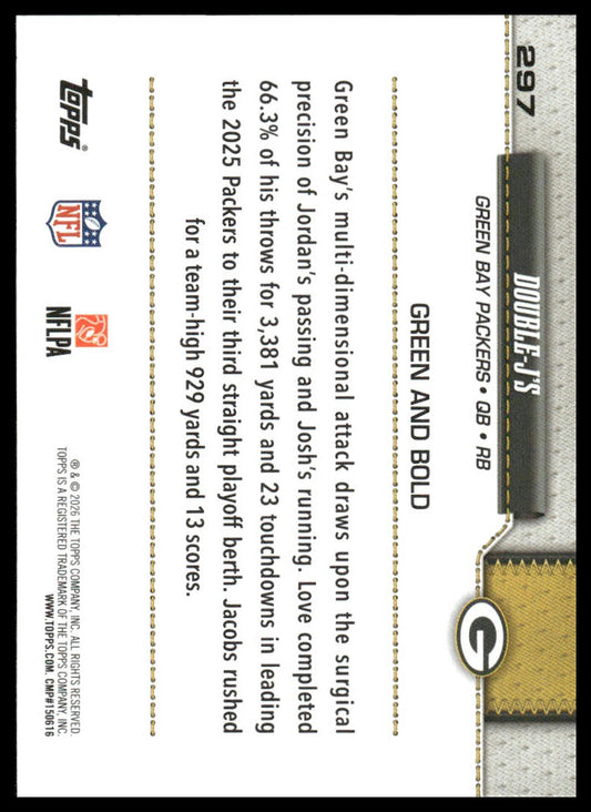 2026 Topps Football #297 Double J's Combo