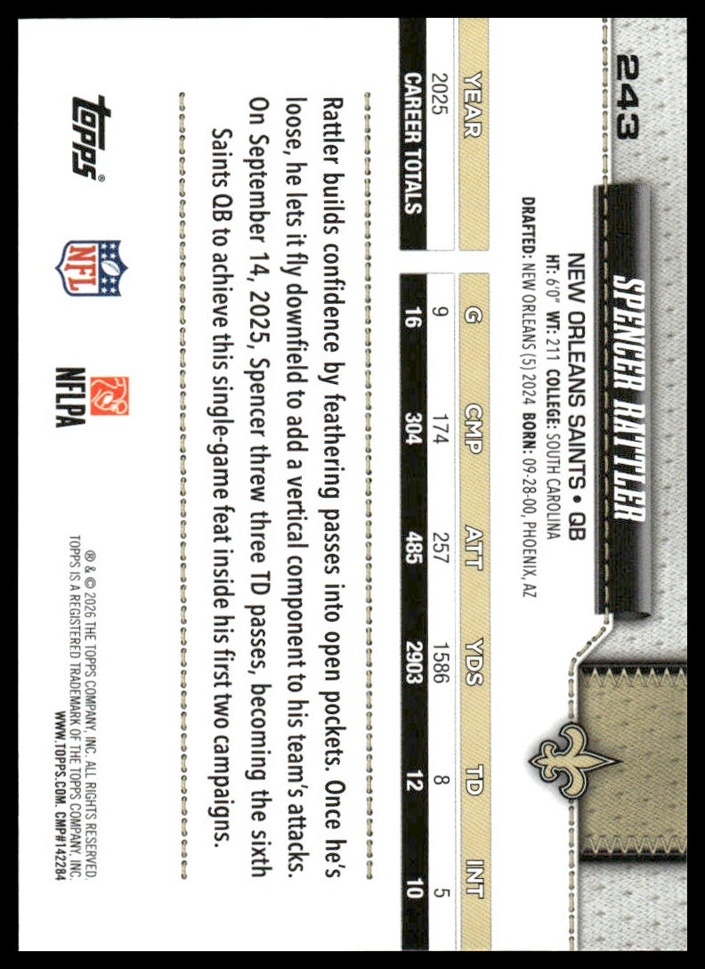 2026 Topps Flagship #243 Spencer Rattler