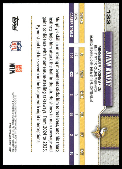2026 Topps Football #133 Byron Murphy