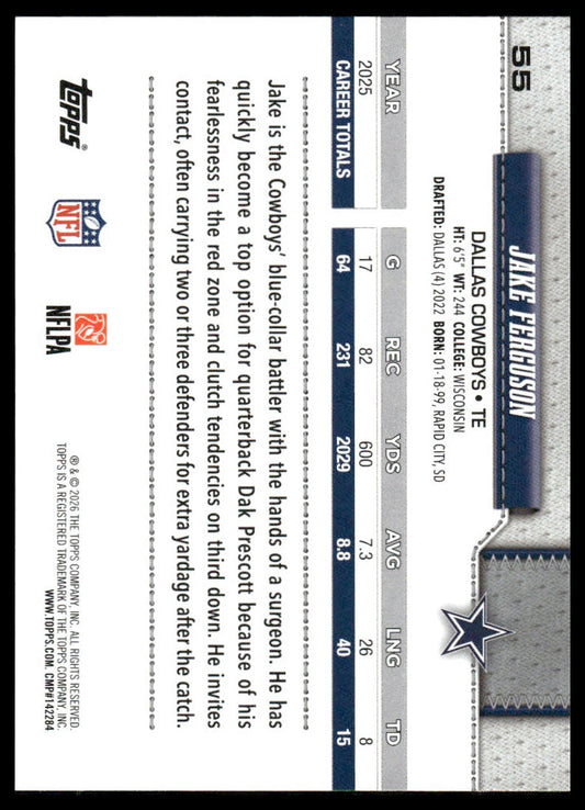 2026 Topps Flagship #55 Jake Ferguson