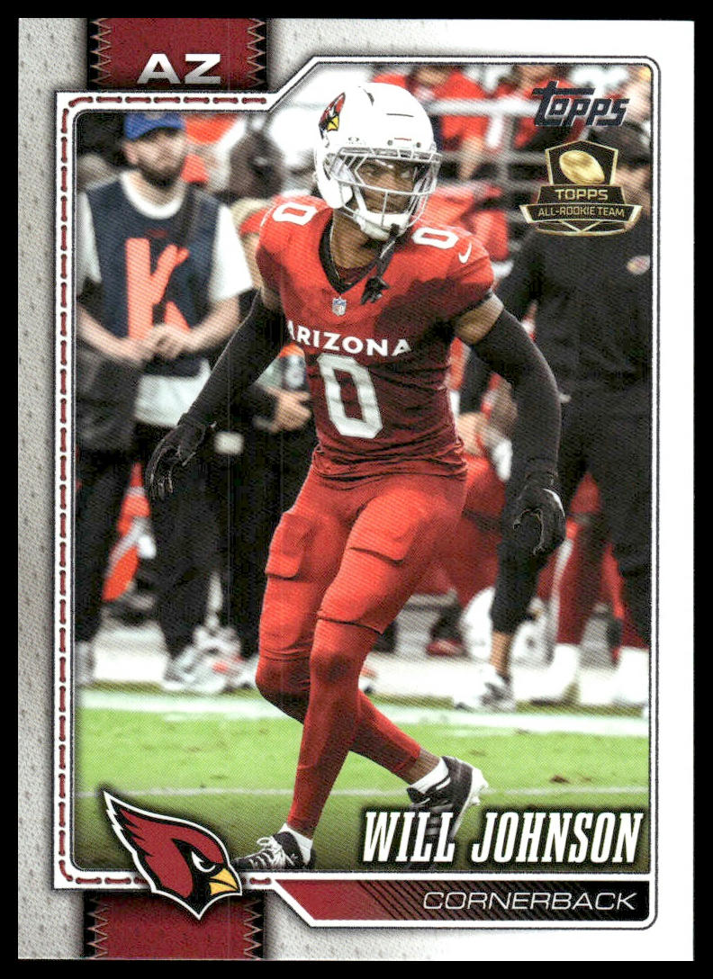2026 Topps Football #6 Will Johnson Topps All-Rookie Team