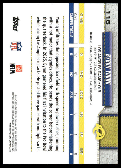 2026 Topps Football #116 Byron Young