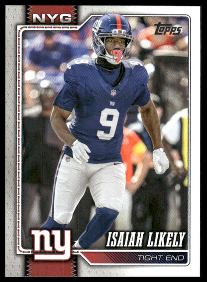 2026 Topps Flagship #206 Isaiah Likely