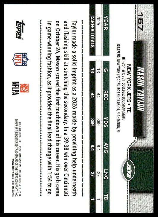 2026 Topps Flagship #157 Mason Taylor