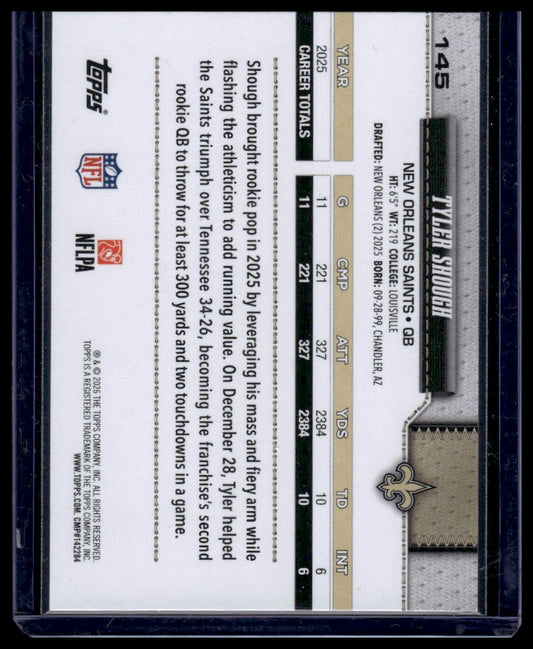 2026 Topps Flagship #145 Tyler Shough