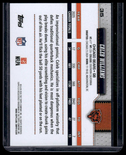 2026 Topps Football #35 Caleb Williams