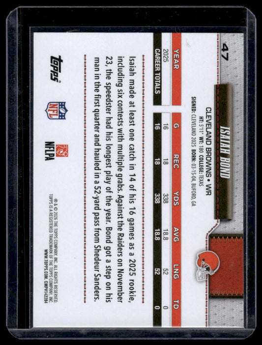 2026 Topps Flagship #47 Isaiah Bond