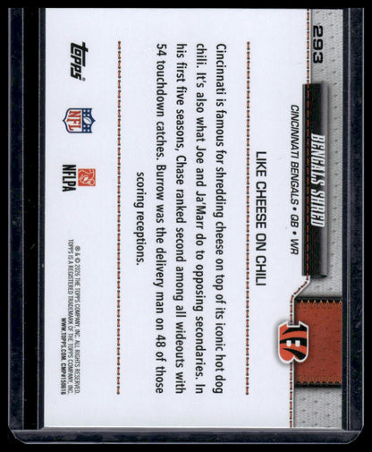 2026 Topps Flagship #293 Bengals Shred (Joe Burrow / Ja'Marr Chase)