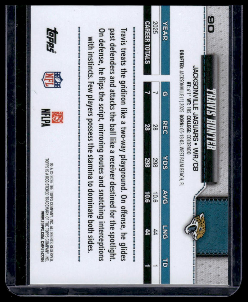 2026 Topps Flagship #90 Travis Hunter