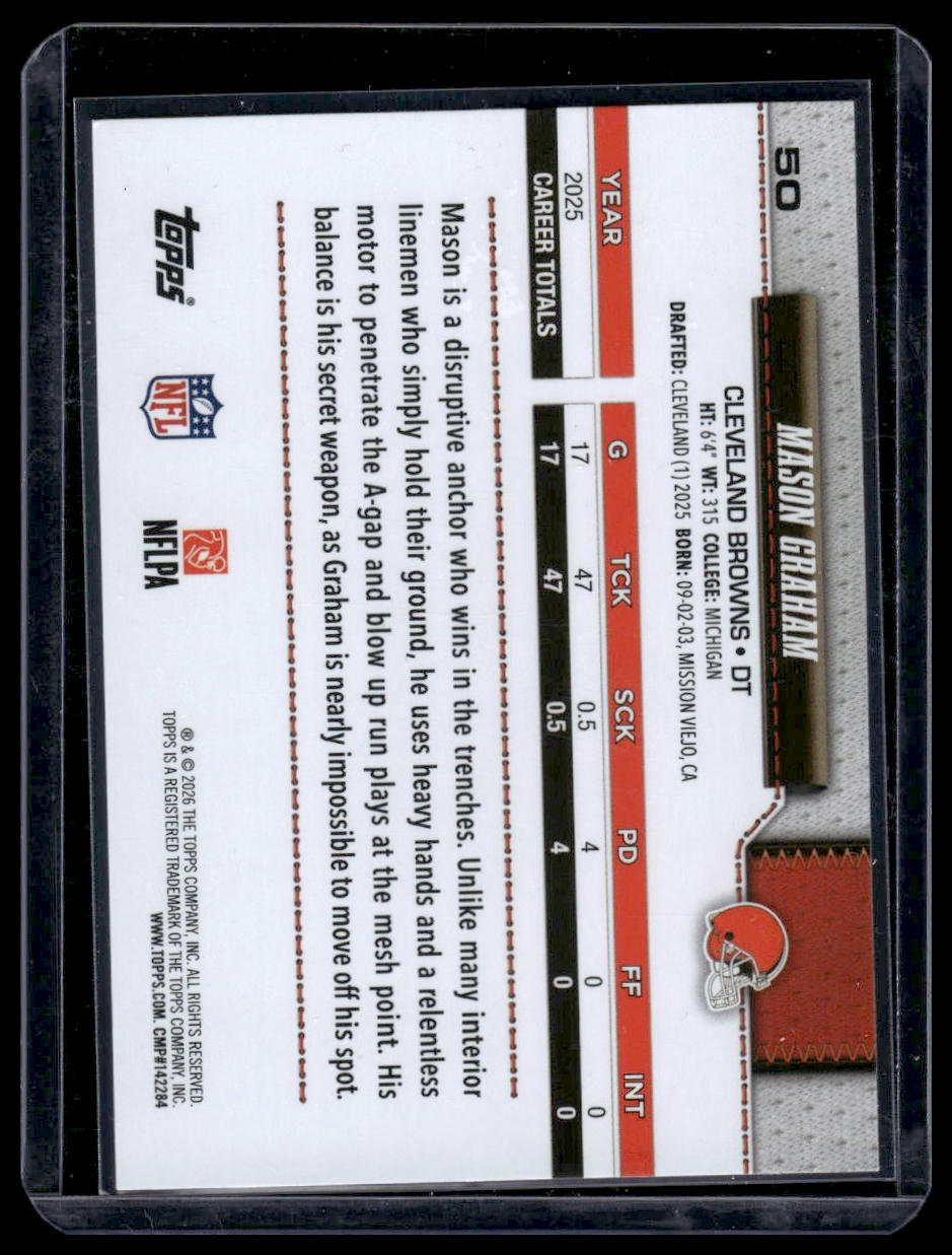 2026 Topps Flagship #50 Mason Graham