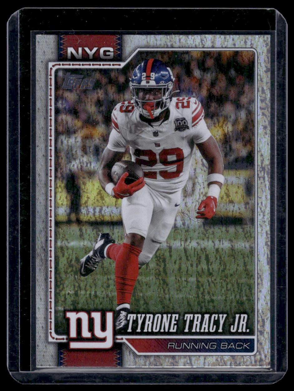 2026 Topps Flagship #152 Tyrone Tracy Jr. Silver Crackle Foil