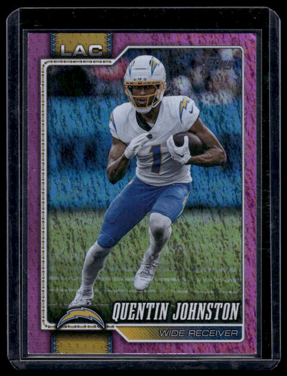 2026 Topps Flagship #111 Quentin Johnston Pink Foil