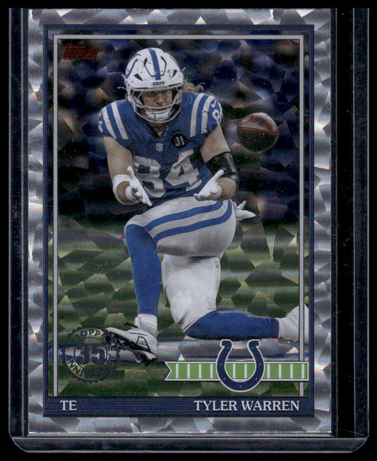 2026 Topps Flagship #91TF-48 Tyler Warren 1991 Topps Football Crackle