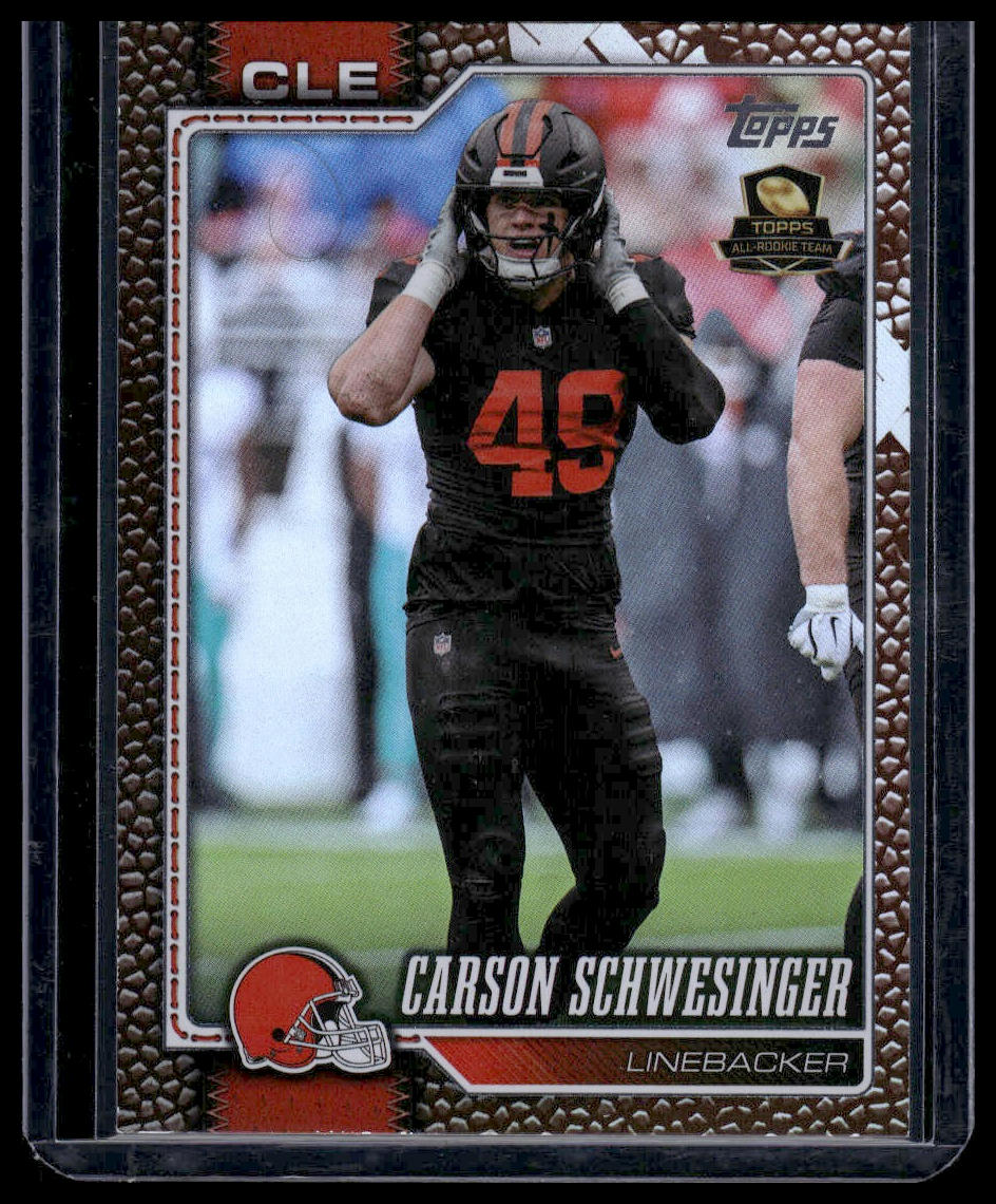 2026 Topps Football #45 Carson Schwesinger Topps All-Rookie Team Pigskin