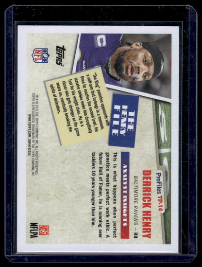 2026 Topps Flagship #TP-14 Derrick Henry Topps Profiles Insert