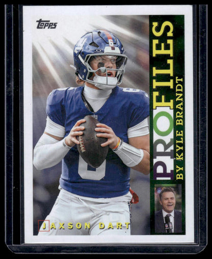 2026 Topps Flagship #TP-24 Jaxson Dart Topps Profiles Insert