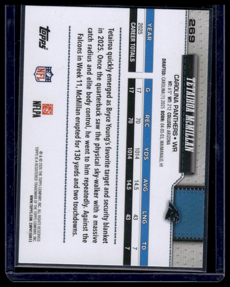 2026 Topps Flagship #269 Tetairoa McMillan