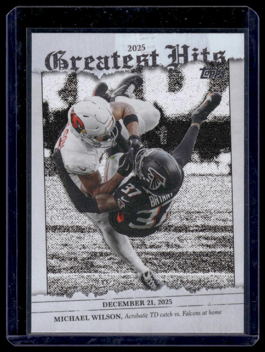 2026 Topps Football #25GH-MW Michael Wilson Greatest Hits