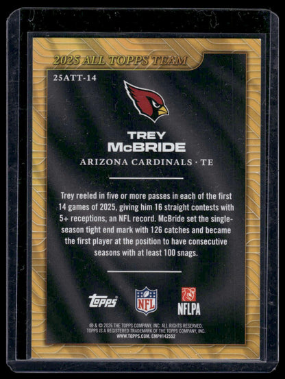 2026 Topps Flagship #25ATT-14 Trey McBride 2025 All Topps Team Insert