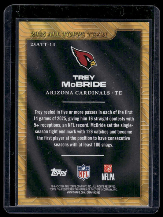 2026 Topps Flagship #25ATT-14 Trey McBride 2025 All Topps Team Insert