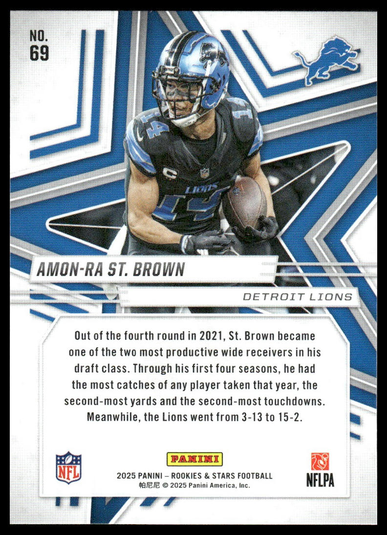 2025 Panini Rookies & Stars Football #69 Amon-Ra St. Brown
