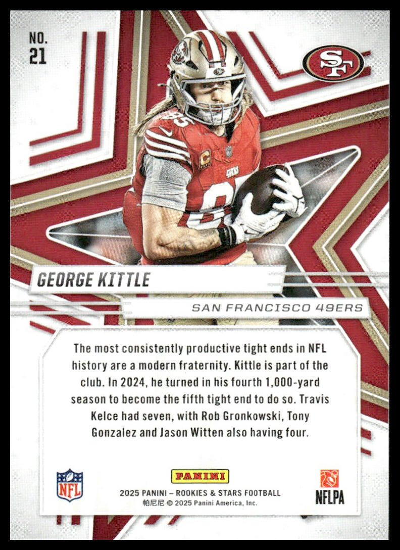 2025 Panini Rookies & Stars Football #21 George Kittle