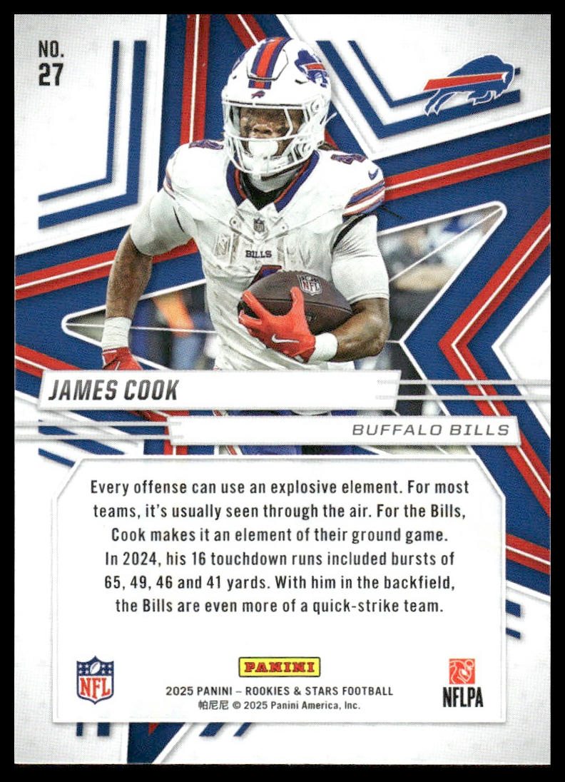 2025 Panini Rookies & Stars Football #27 James Cook