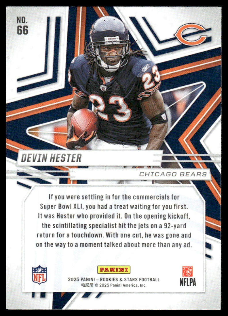2025 Panini Rookies & Stars Football #66 Devin Hester