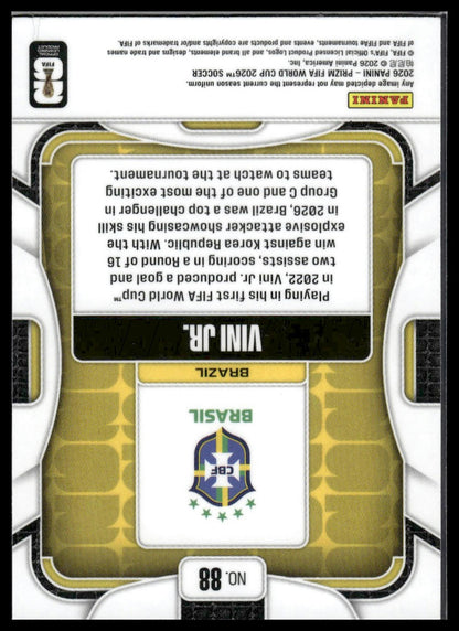 2026 Panini Prizm FIFA World Cup #88 Vini Jr. Silver Prizm