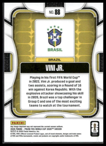 2026 Panini Prizm FIFA World Cup #88 Vini Jr. Silver Prizm