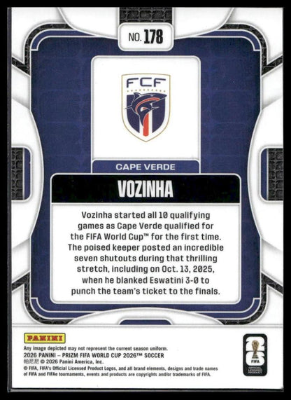2026 Panini Prizm FIFA World Cup #178 Vozinha Silver Prizm