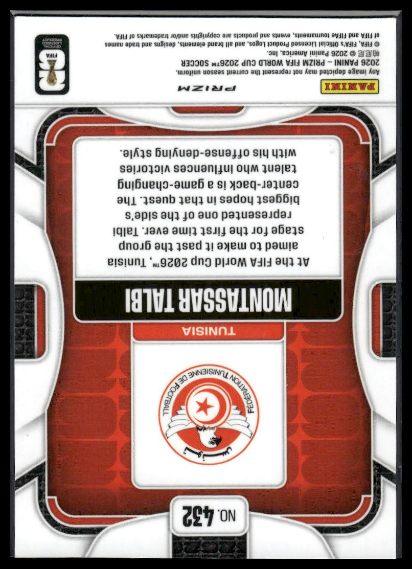 2026 Panini Prizm FIFA World Cup #432 Montassar Talbi Silver Prizm