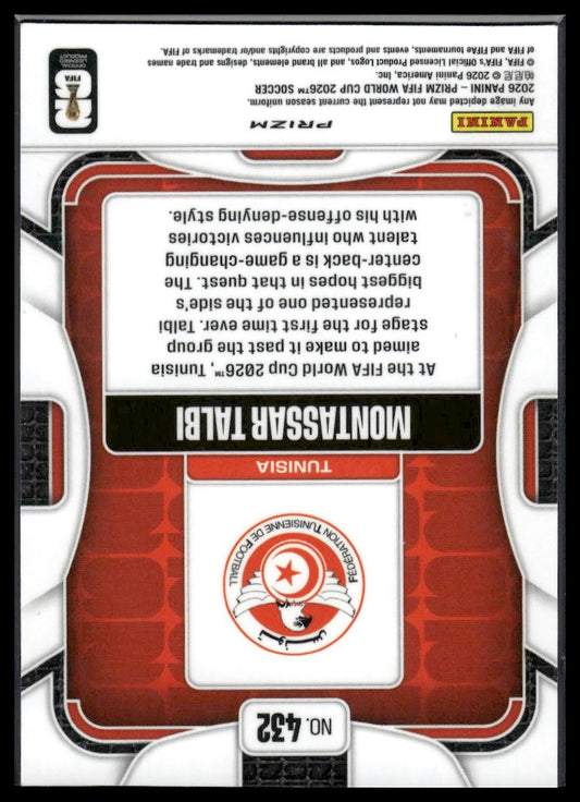 2026 Panini Prizm FIFA World Cup #432 Montassar Talbi Silver Prizm